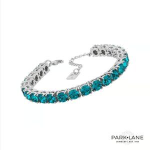 NWT Park Lane Mini Turquoise Impression Tennis Bracelet Color Crush